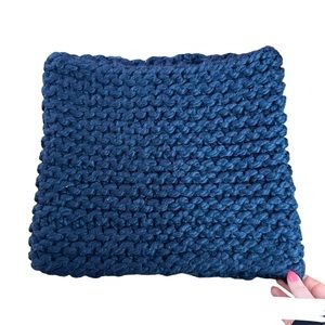 Hollister Blue Knit Infinity Scarf One Size